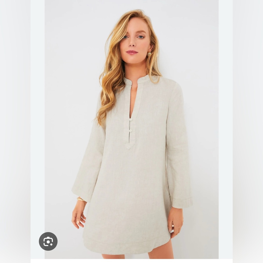 Tuckernuck Natural Linen Tatum Dress new with tags